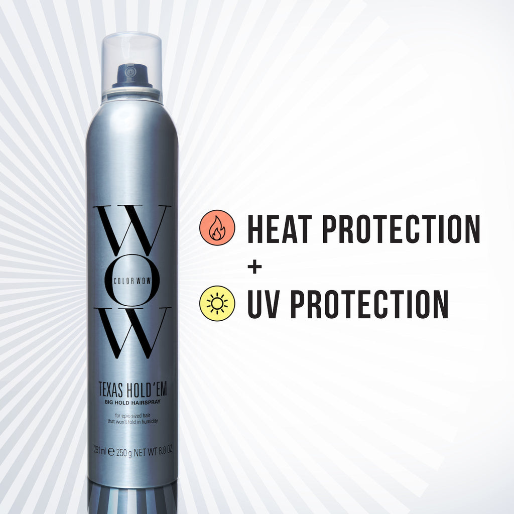 heat protection + UV protection - Texas Hold 'Em Hairspray