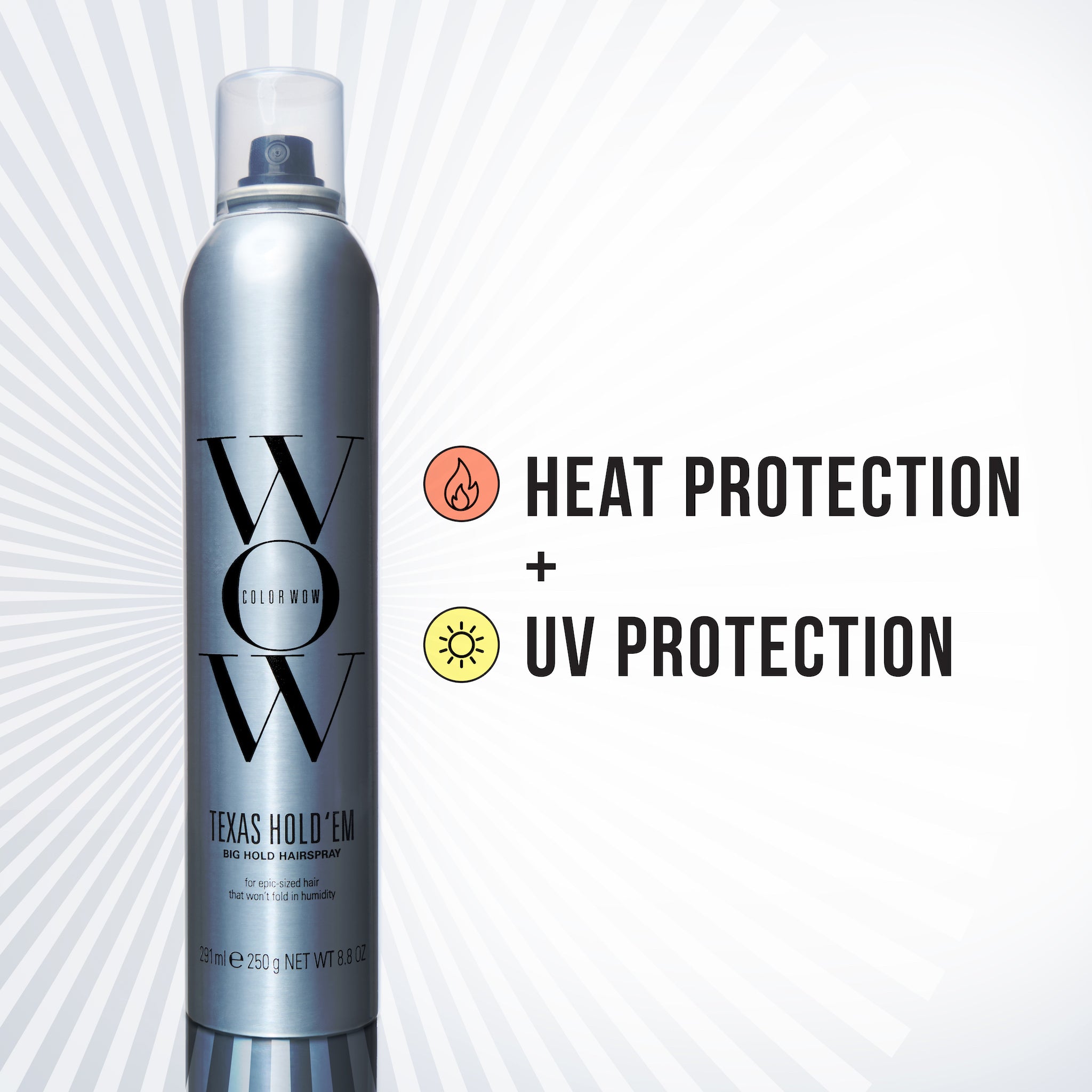 heat protection + UV protection - Texas Hold 'Em Hairspray