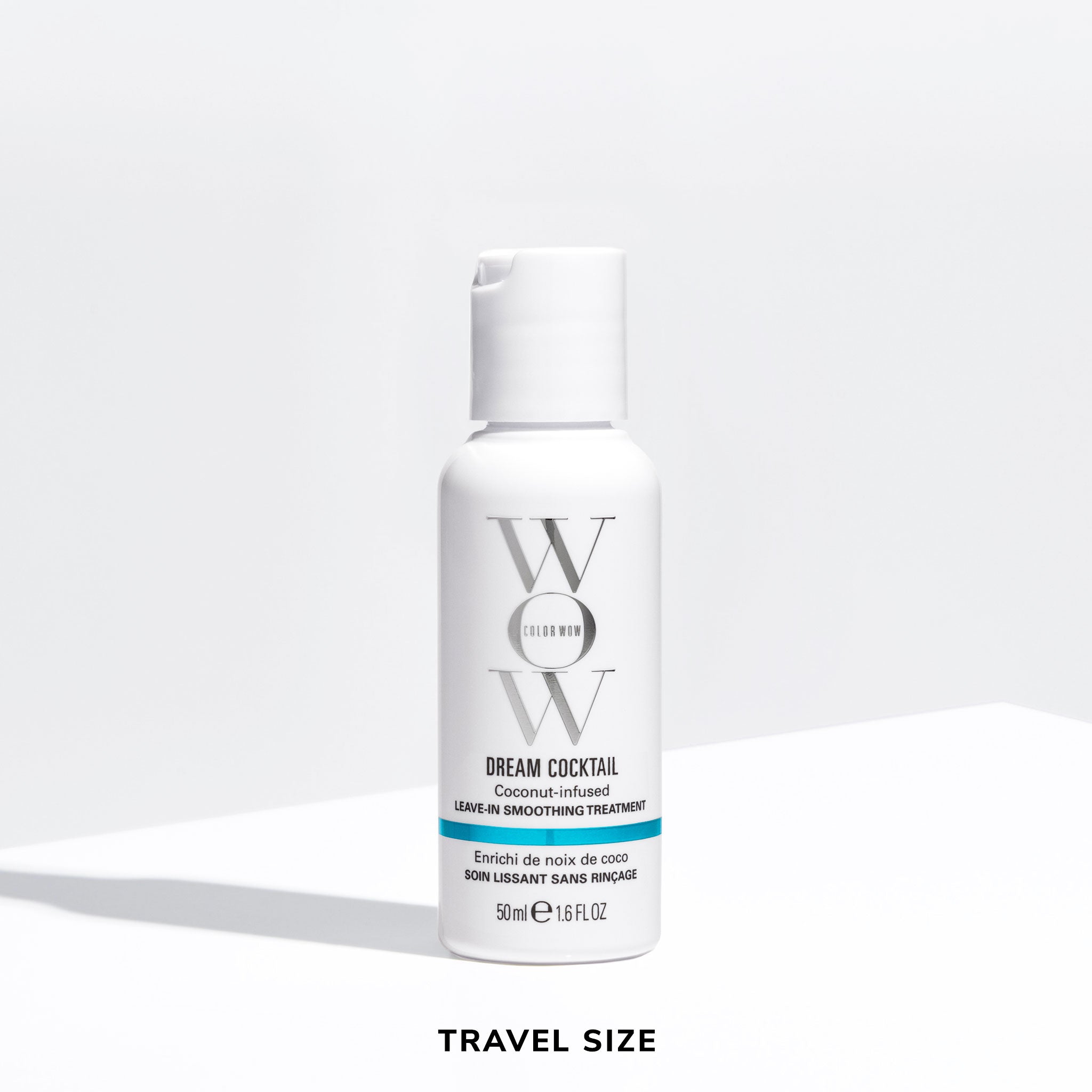 Color Wow Dream Cocktail Coconut-Infused Leave-in Smoothing Treatment Travel Size (50ml/1.6fl oz) on a white background
