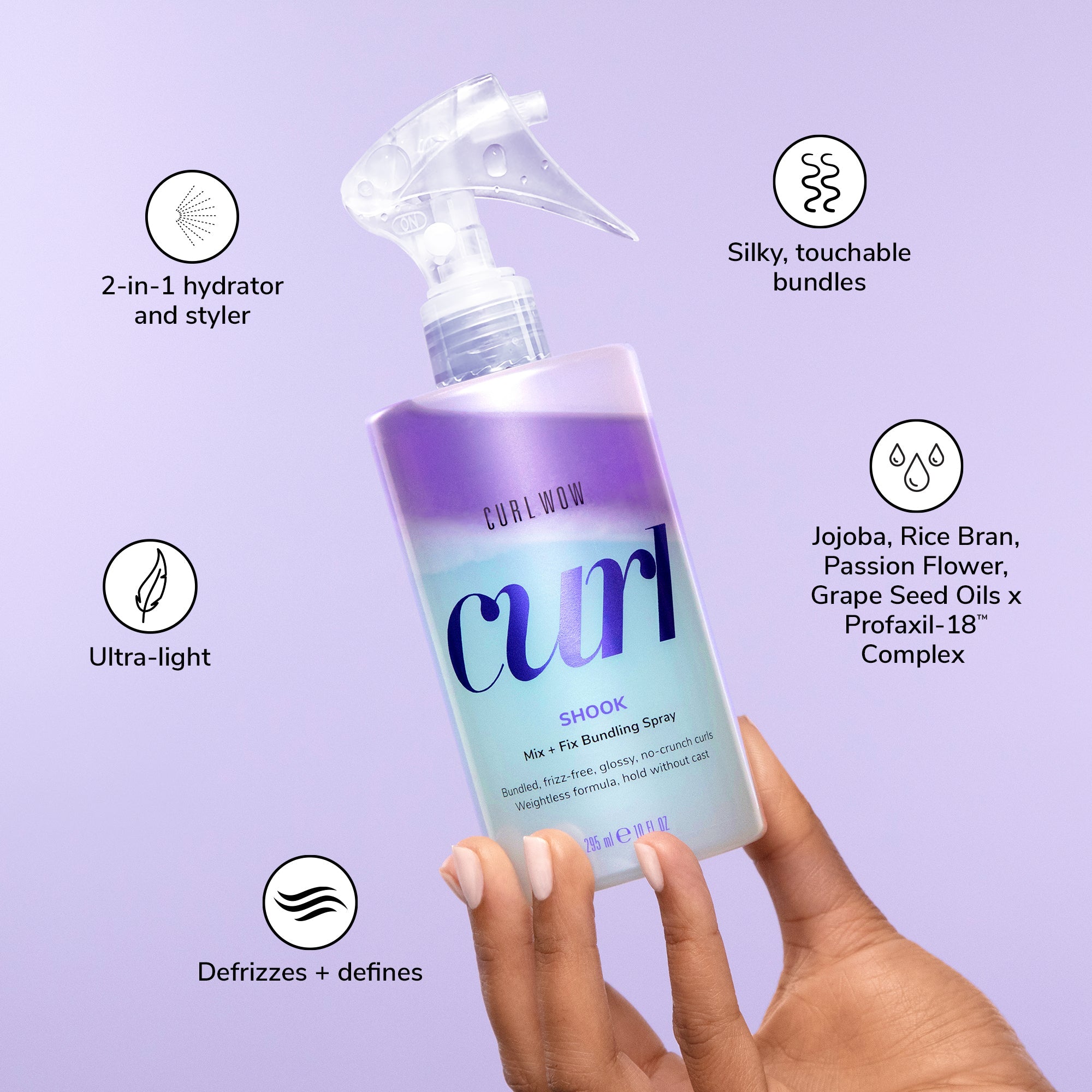 Shook Mix + Fix Bundling Spray for Curly Hair